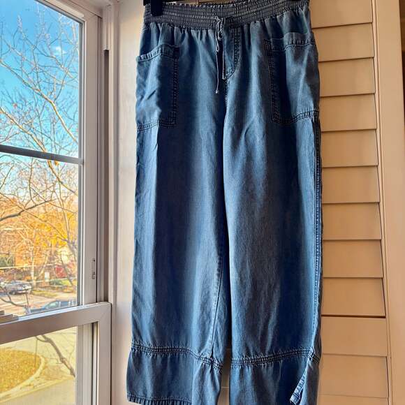 Westbound Women's Blue Denim Mid Rise Straight Ankle Pant Size S - Picture 2 of 9